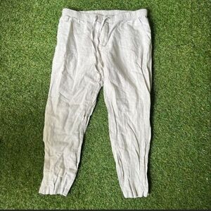 Liz Claiborne cream linen pants